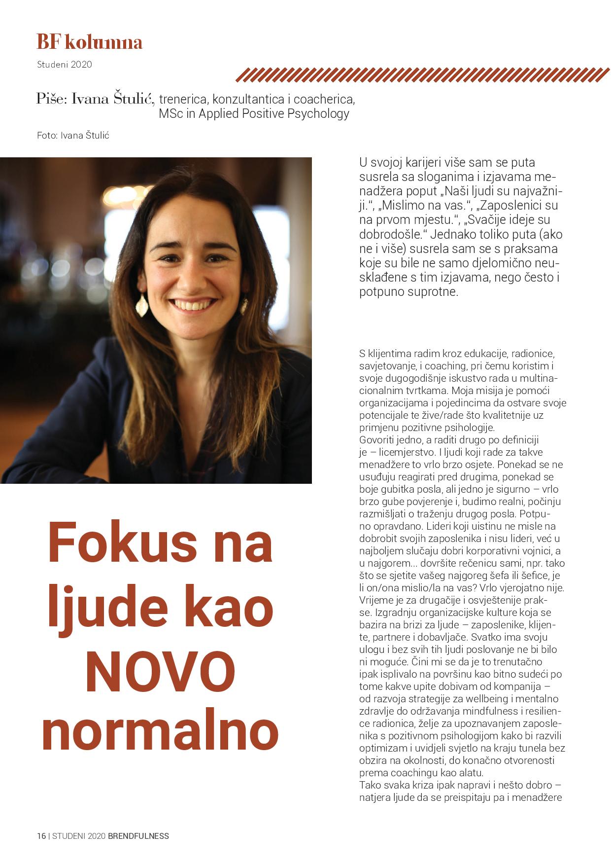 Ivana Štulić | Positive Psychology, Coaching, Training, Consulting